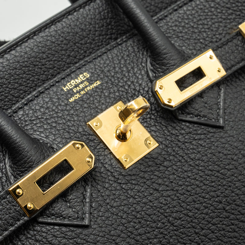Hermes Birkin 25 Togo Black GHW Stamp W