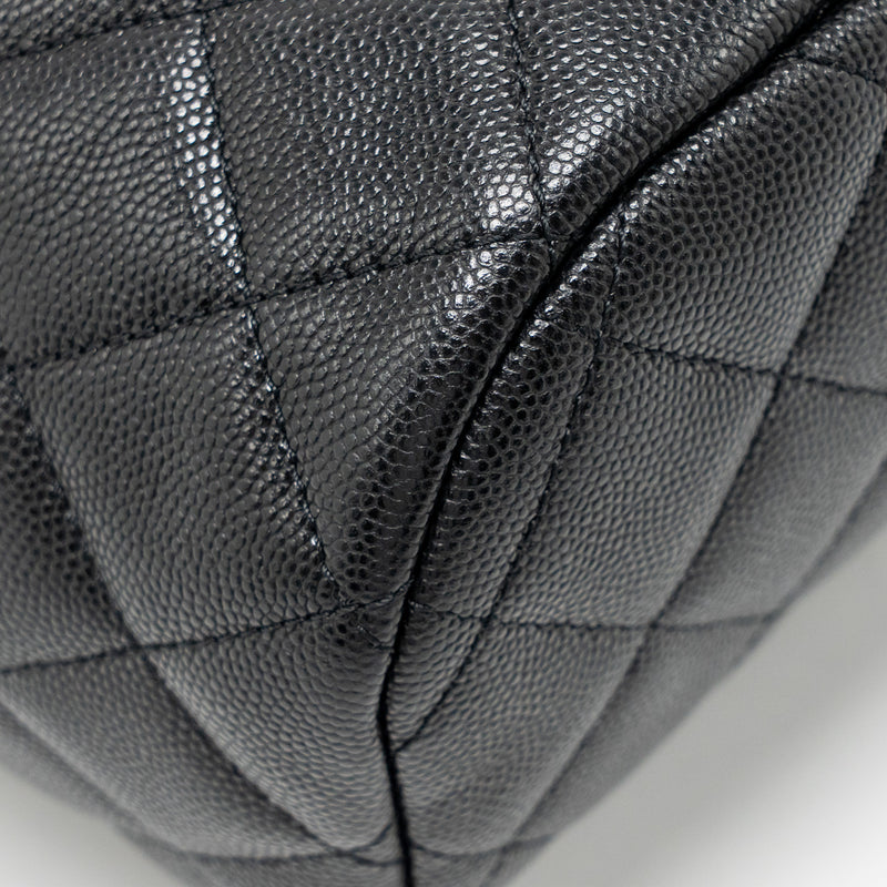 Chanel Quilted Mini Backpack Caviar Black LGHW (Microchip)