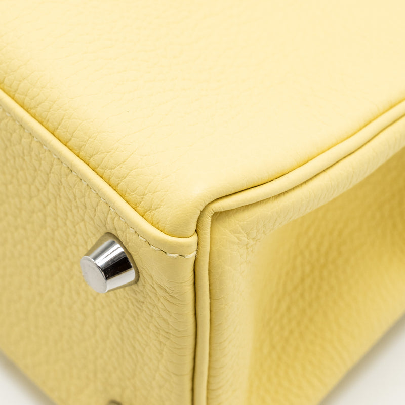 Hermes Kelly 25 Togo 1Z Jaune Poussin SHW Stamp B