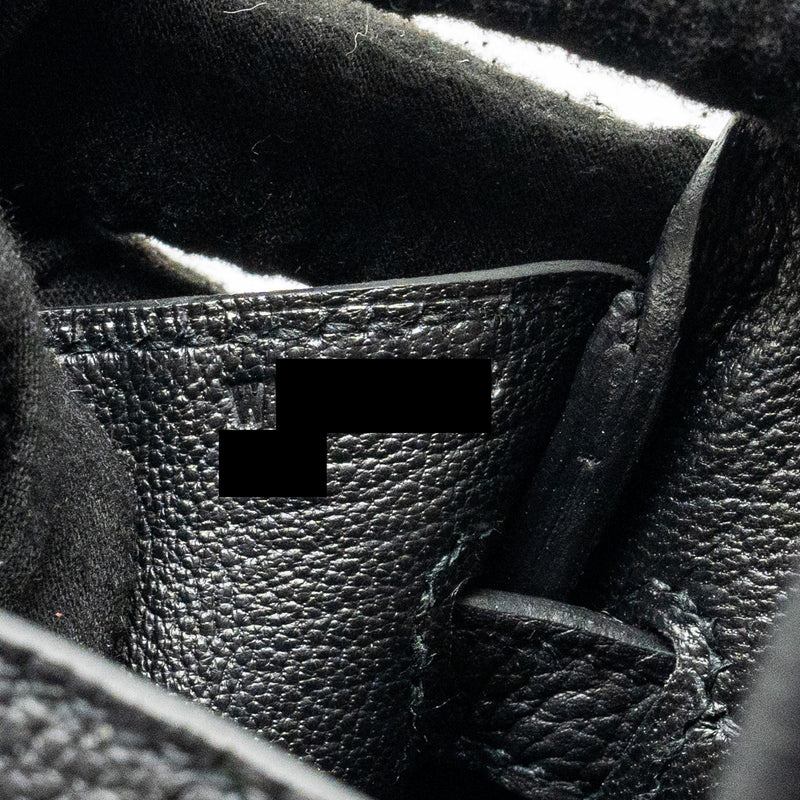 Hermes Birkin 25 Togo Black GHW Stamp W