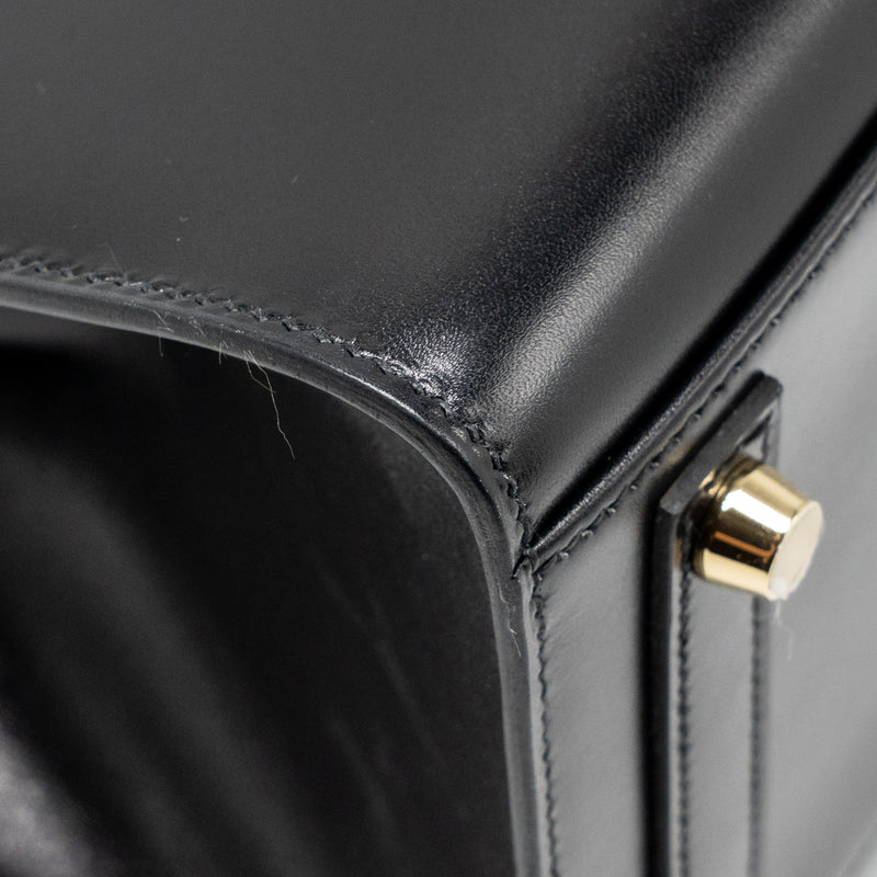 Hermes Birkin 30 Box Black GHW Stamp B