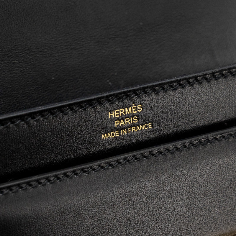 Hermes Mini Verrou Box Black GHW Stamp D