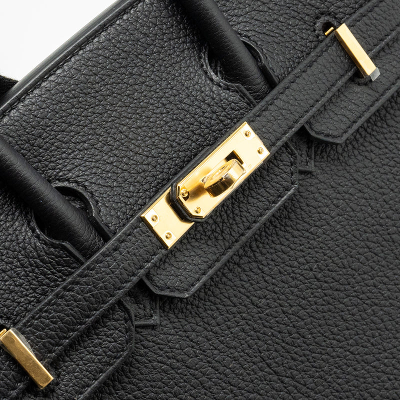 Hermes Birkin 25 Togo Black GHW Stamp W