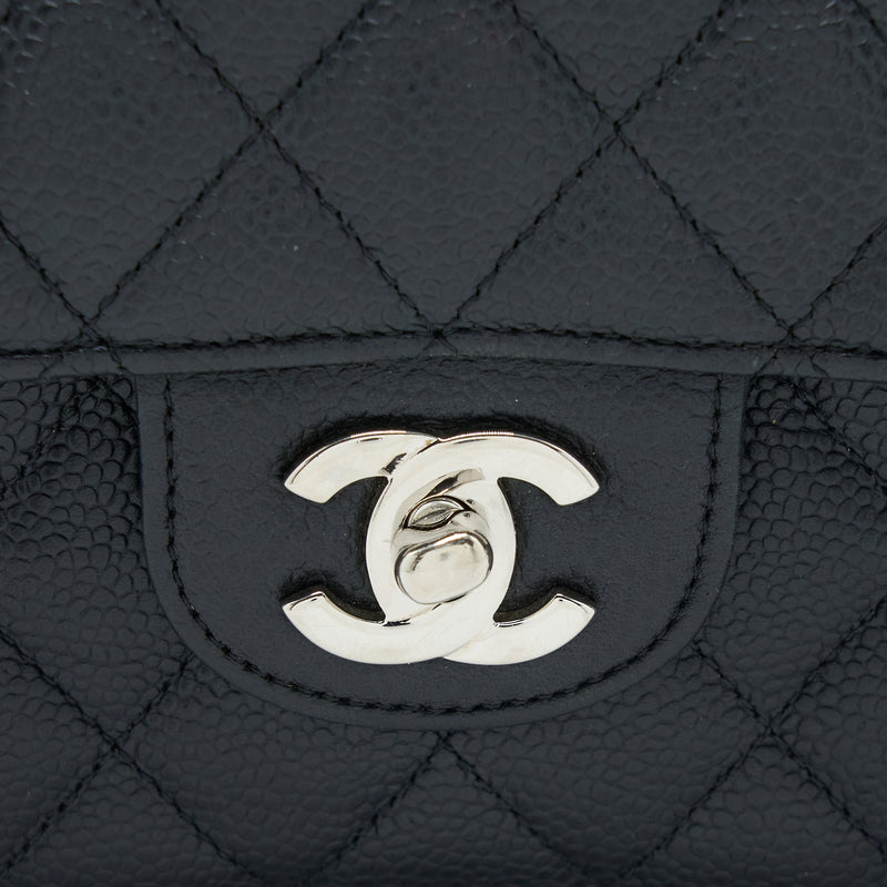 Chanel Medium Classic Flap Bag Caviar Black SHW
