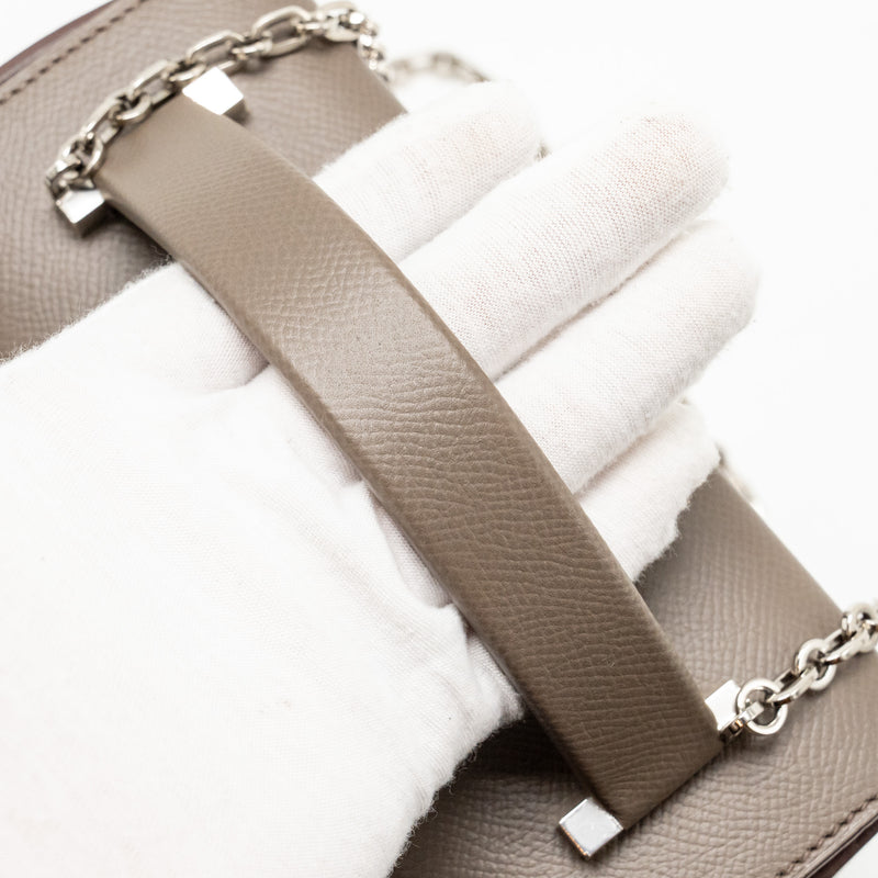 Hermes Cinhetic box bag epsom gris etain SHW stamp D