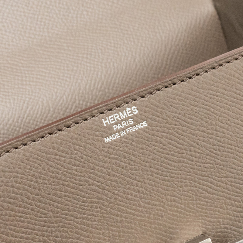 Hermes Cinhetic box bag epsom gris etain SHW stamp D