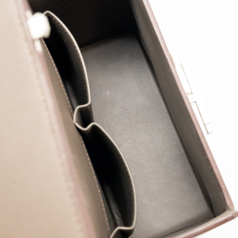 Hermes Cinhetic box bag epsom gris etain SHW stamp D