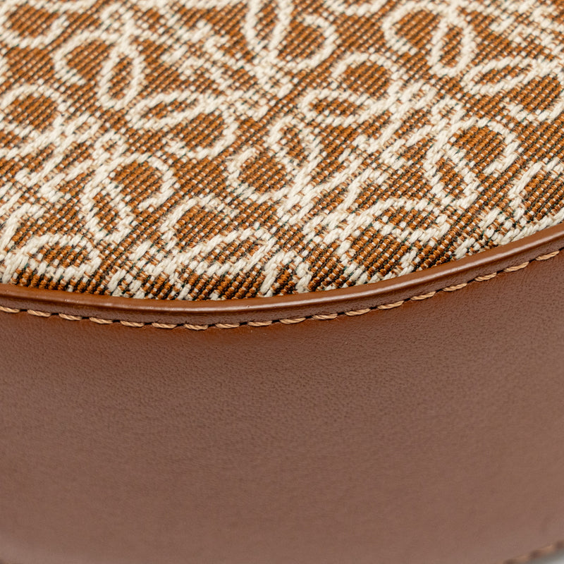 Loewe Medium Luna Bag Anagram Jacquard Canvas/Calfskin Tan/Pecan GHW