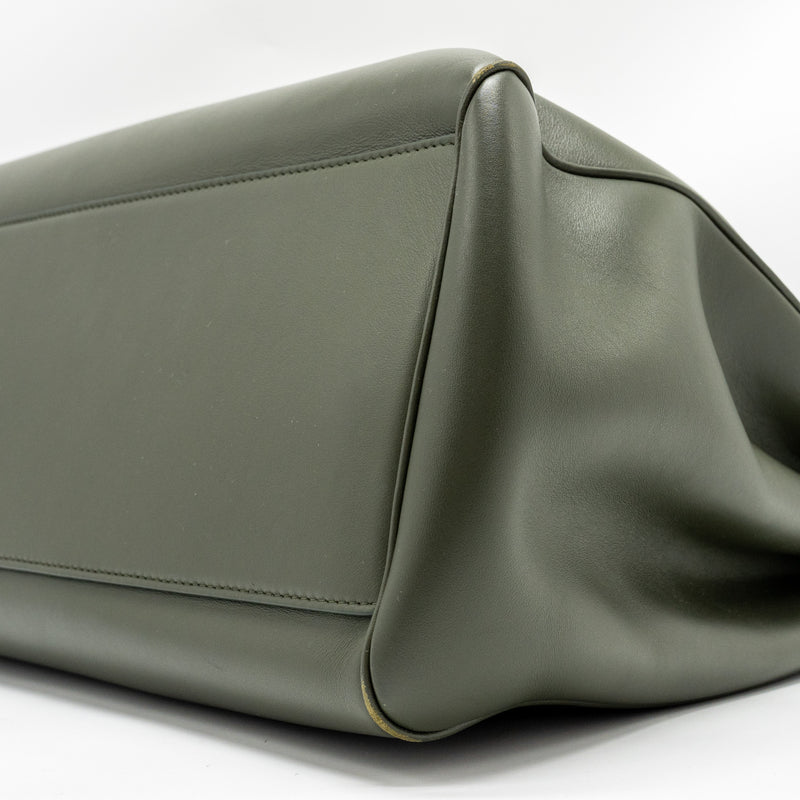 Celine Large Soft 16 Bag Smooth Calfskin Dark Green GHW