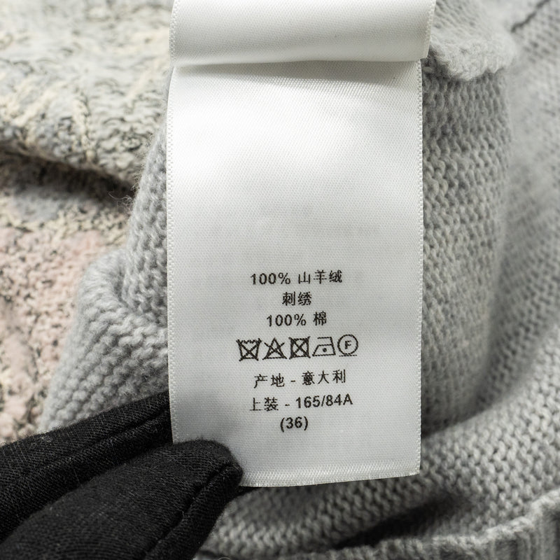Dior Size 36 Chez Mio Sweater Cashmere Grey