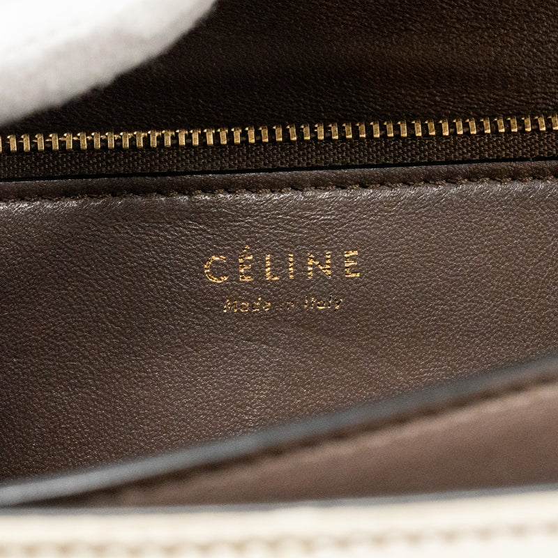 Celine Medium classic box bag lizard Natural GHW