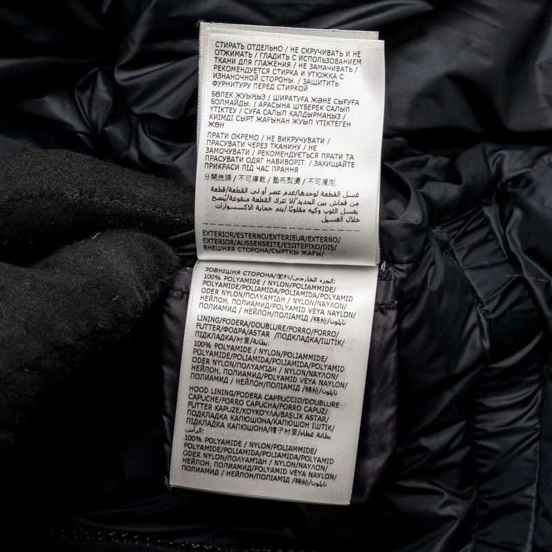 Moncler Size 0 Avoce Short Down Jacket Black