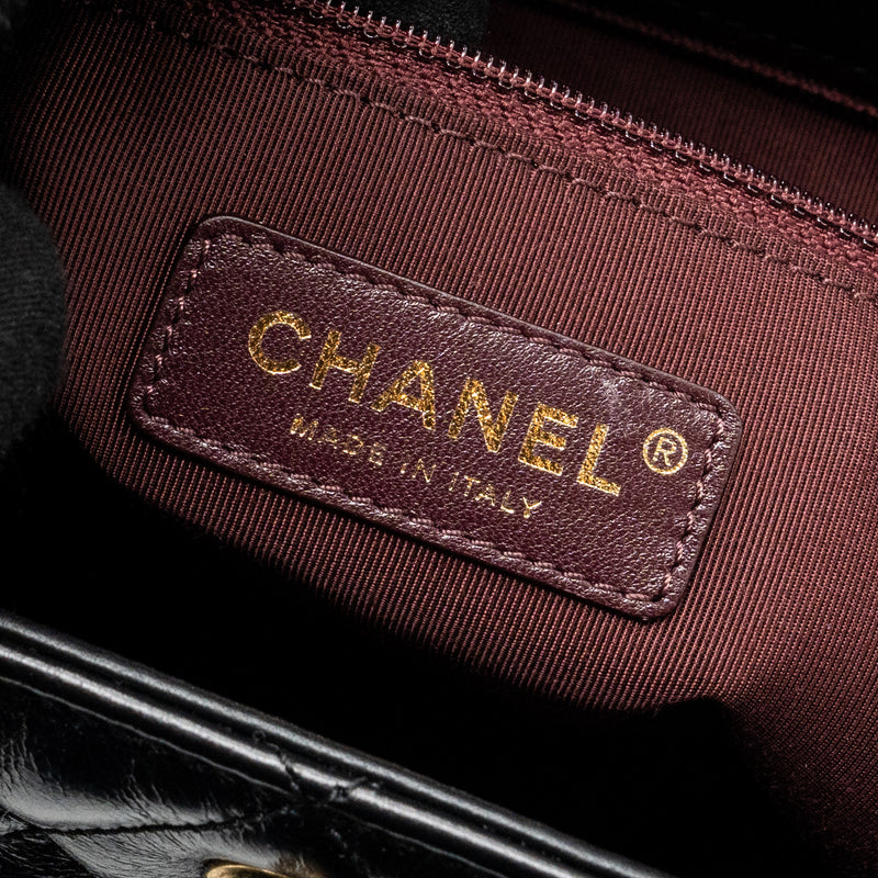 Chanel Large Tote Bag Calfskin Black Brushed GHW