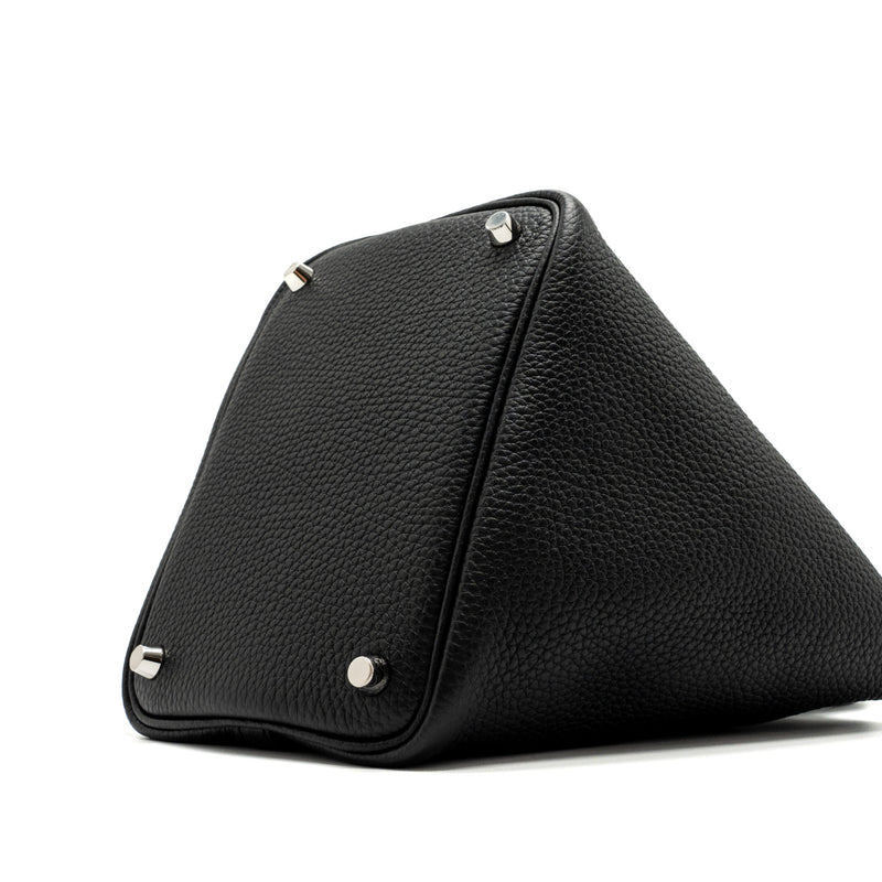 Hermes Picotin 18 Lock Bag Clemence Black SHW Stamp Y