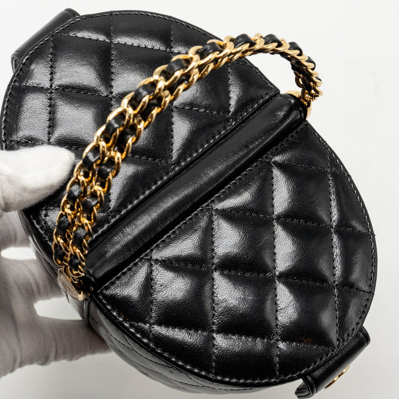 Chanel picnic vanity lambskin black GHW (microchip)