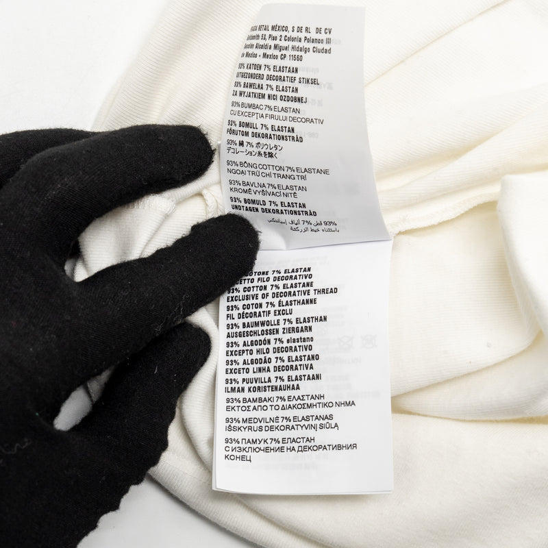 Miu Miu x Petit Bateau Size M Embroidered T-shirt Cotton White