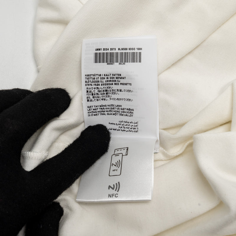 Miu Miu x Petit Bateau Size M Embroidered T-shirt Cotton White
