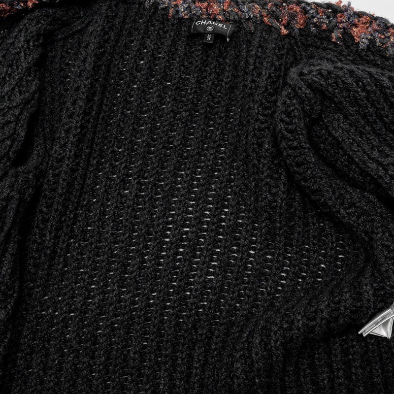 Chanel Size 34/36 cardigan cashmere grey/ multicolor