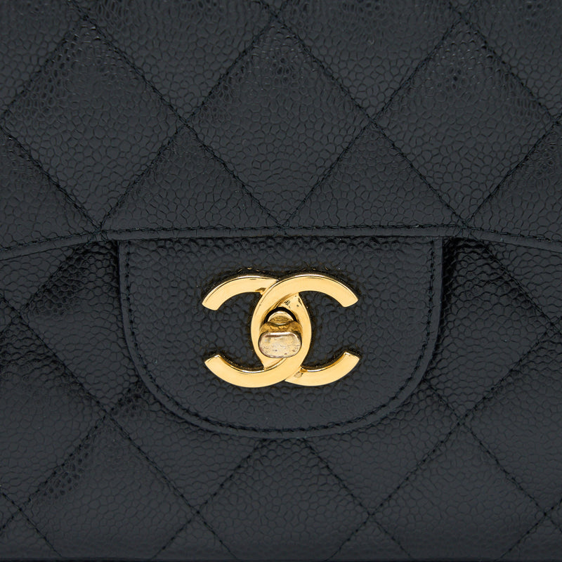 Chanel Jumbo Classic Double Flap Bag Caviar Black GHW