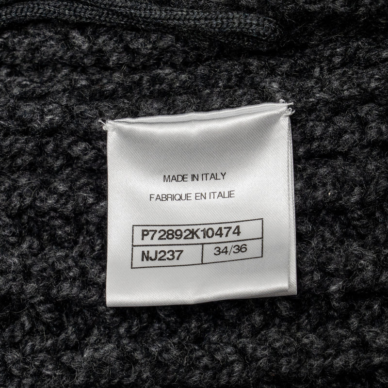Chanel Size 34/36 cardigan cashmere grey/ multicolor