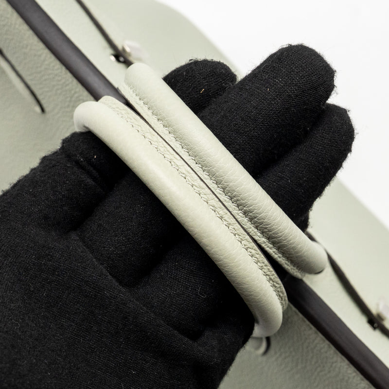Hermes Birkin 25 togo gris neve SHW stamp B