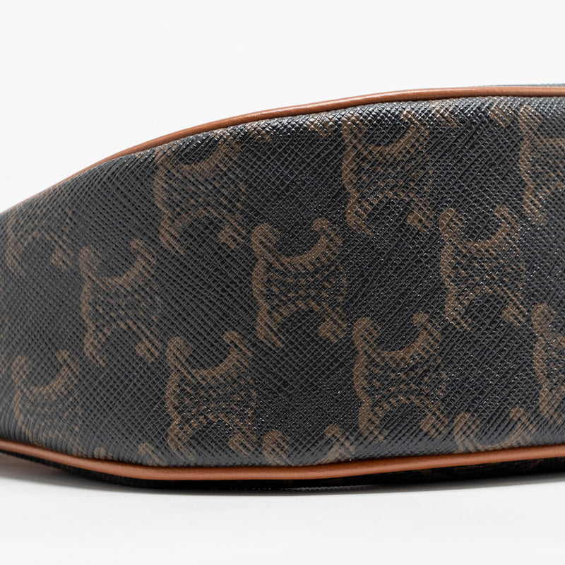 Celine Ava Bag Triomphe Canvas/ Calfskin Tan GHW