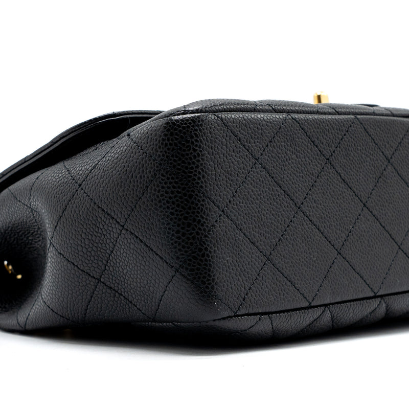 Chanel classic jumbo single flap bag caviar black GHW