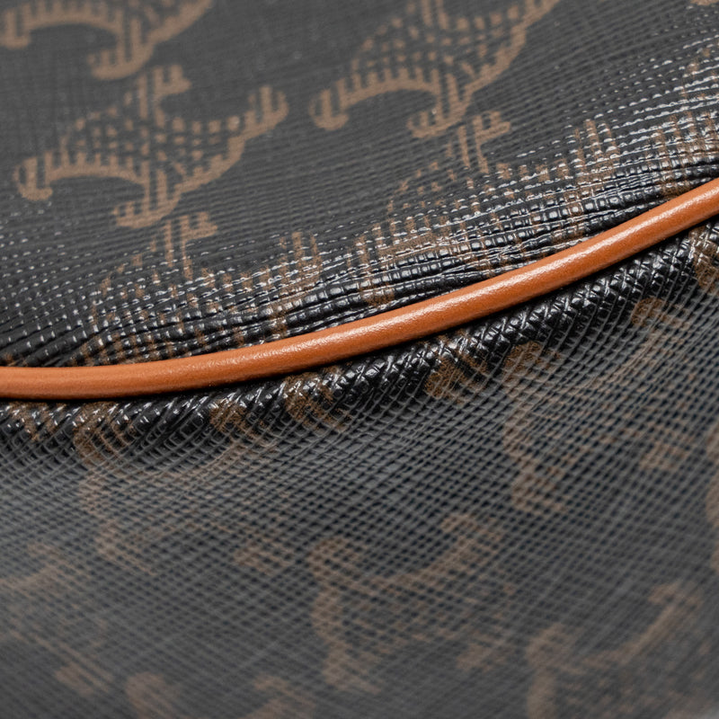 Celine Ava Bag Triomphe Canvas/ Calfskin Tan GHW