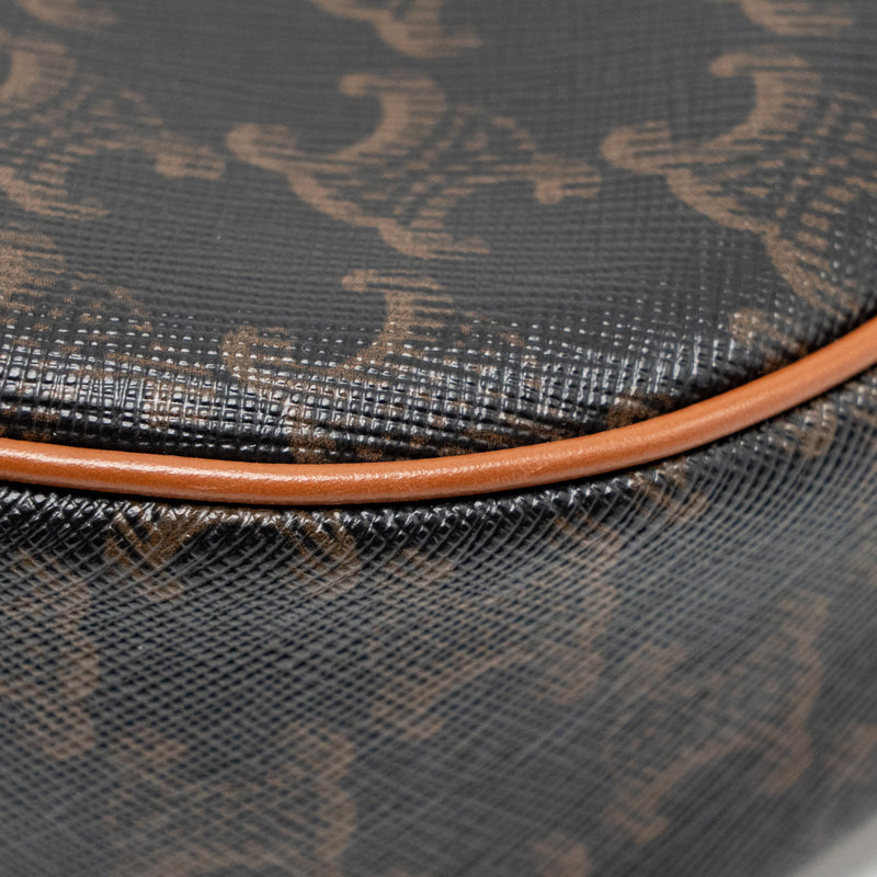 Celine Ava Bag Triomphe Canvas/ Calfskin Tan GHW
