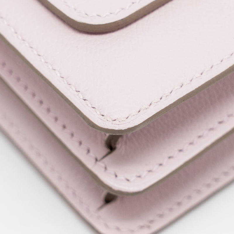Hermes Mini Roulis Evercolor Mauve Pale SHW Stamp B