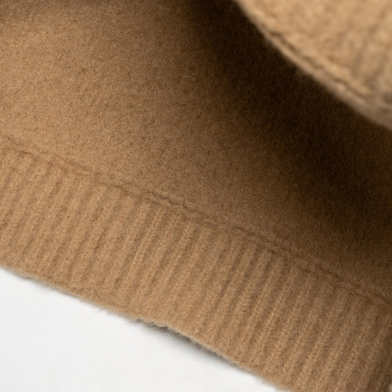 Miu Miu Size 38 Short-Sleeve Sweater Wool / Nylon Beige