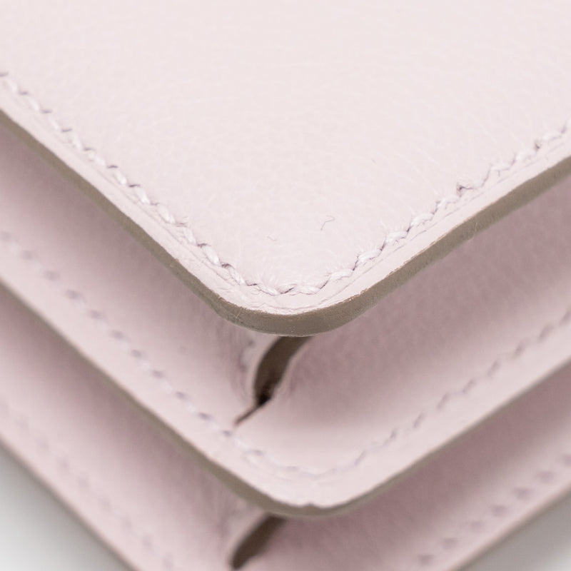 Hermes Mini Roulis Evercolor Mauve Pale SHW Stamp B