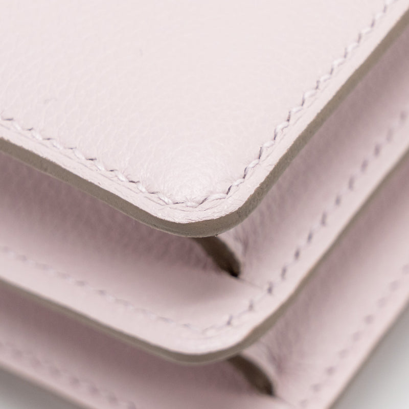 Hermes Mini Roulis Evercolor Mauve Pale SHW Stamp B