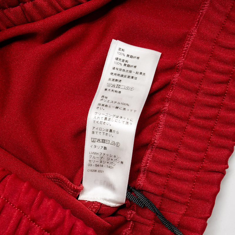 Celine Size S Cropped Hoodie Jersey Polyester Red / White