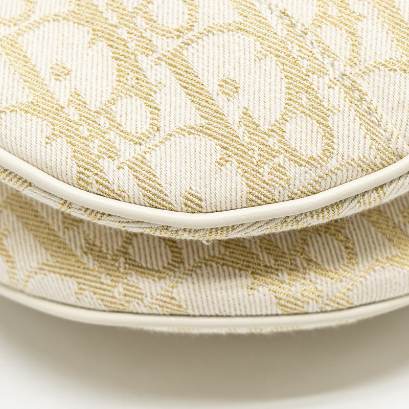 Dior Medium Saddle Bag Oblique Canvas/Leather Latte/Multicolour GHW