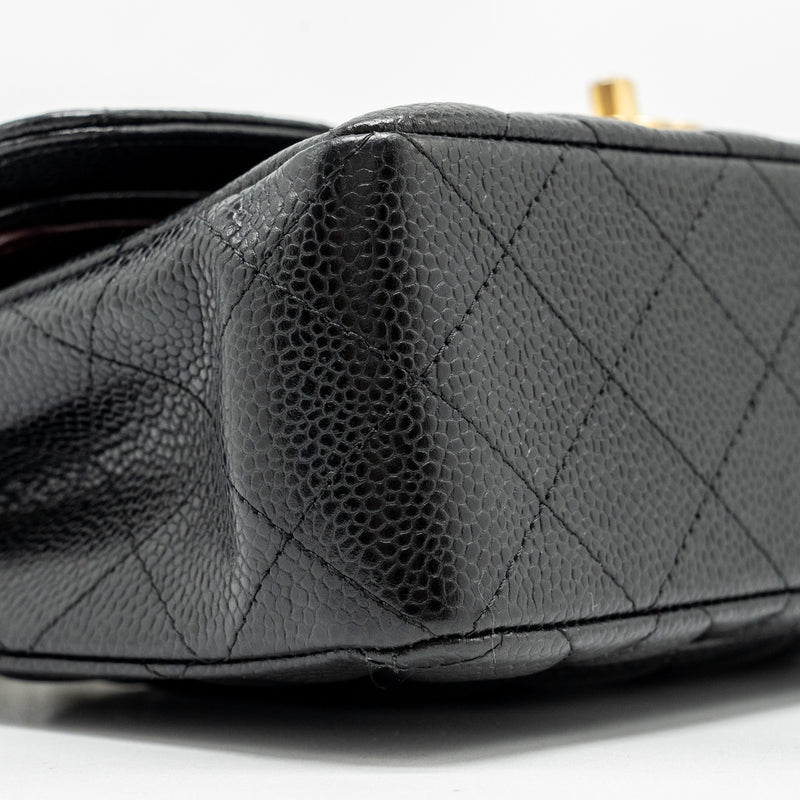 Chanel Small classic double flap bag caviar black GHW