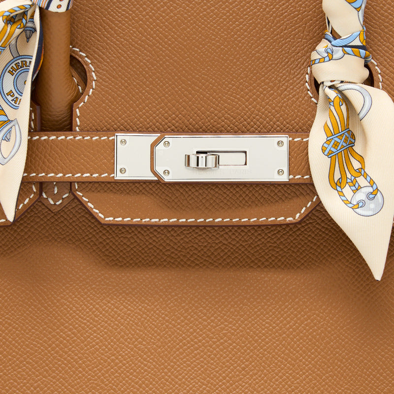 Hermes Birkin 30 Epsom Gold SHW Stamp Z