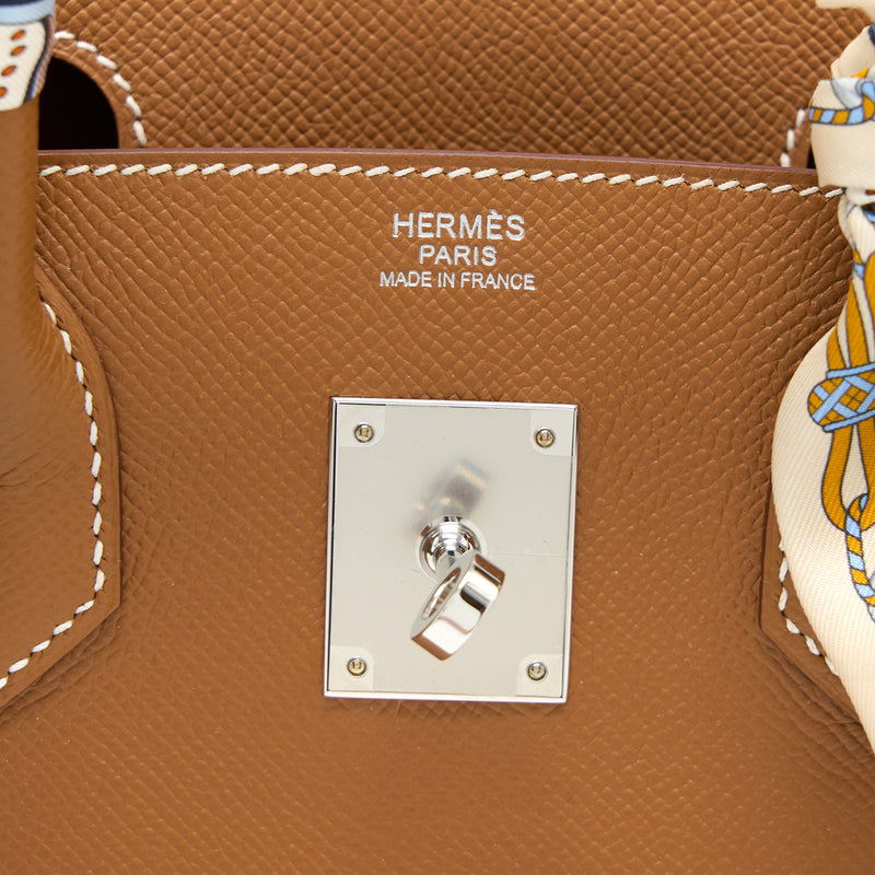 Hermes Birkin 30 Epsom Gold SHW Stamp Z