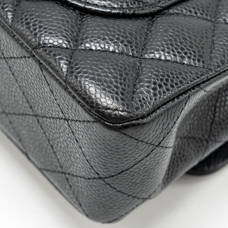 Chanel Small classic double flap bag caviar black GHW