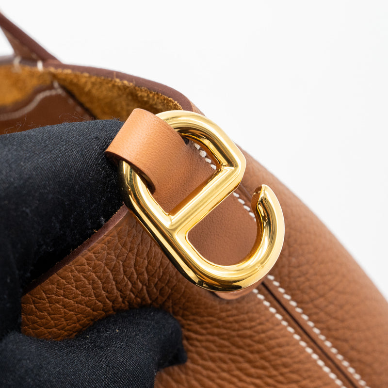 HERMES IN-THE-LOOP 18 Bag CLEMENCE GOLD GHW Stamp U