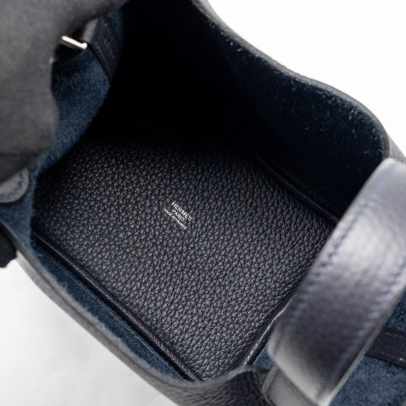 Hermes picotin 18 lock bag clemence Caban SHW stamp B
