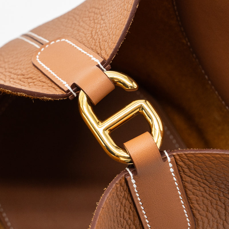 HERMES IN-THE-LOOP 18 Bag CLEMENCE GOLD GHW Stamp U