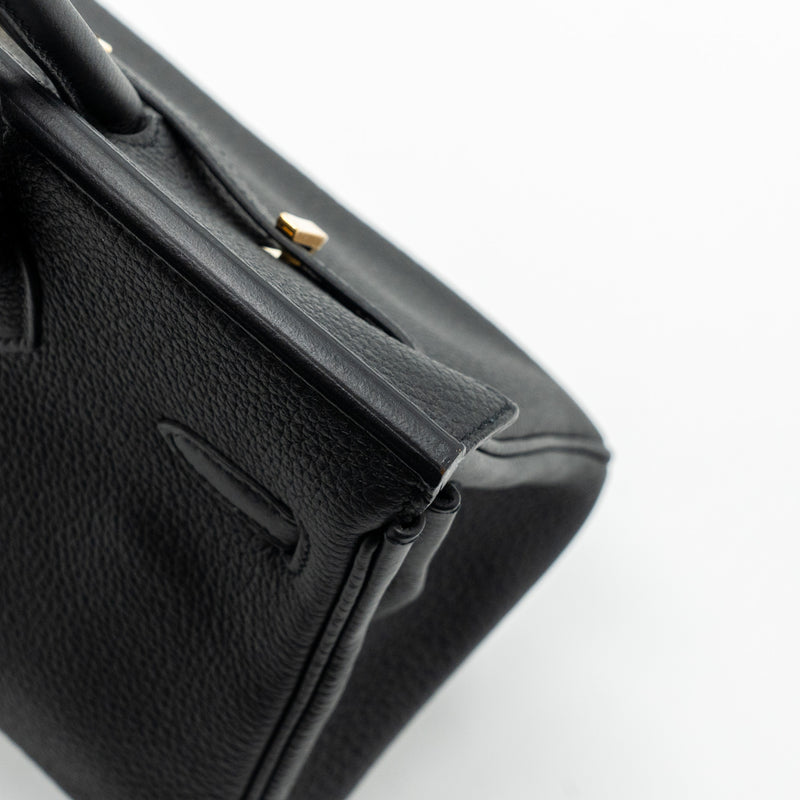 Hermes Birkin 25 Togo Black GHW Stamp Y