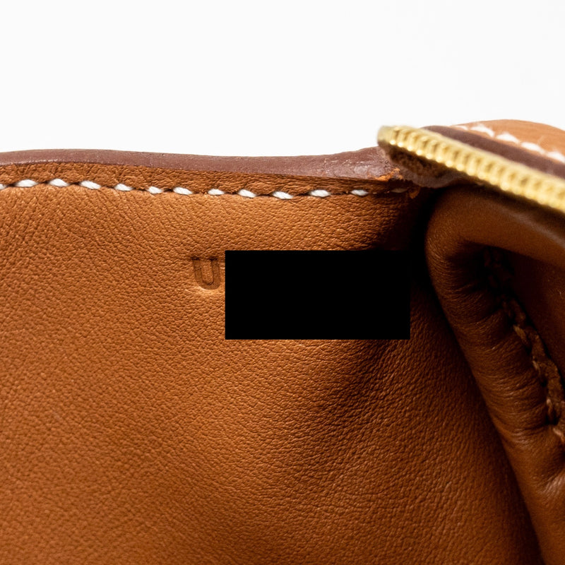 Hermes Mini Lindy Clemence Gold GHW Stamp U
