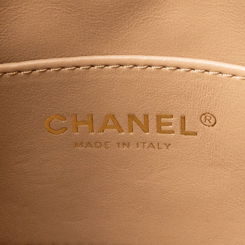 Chanel Pearl Crush hobo bag lambskin beige GHW (microchip)