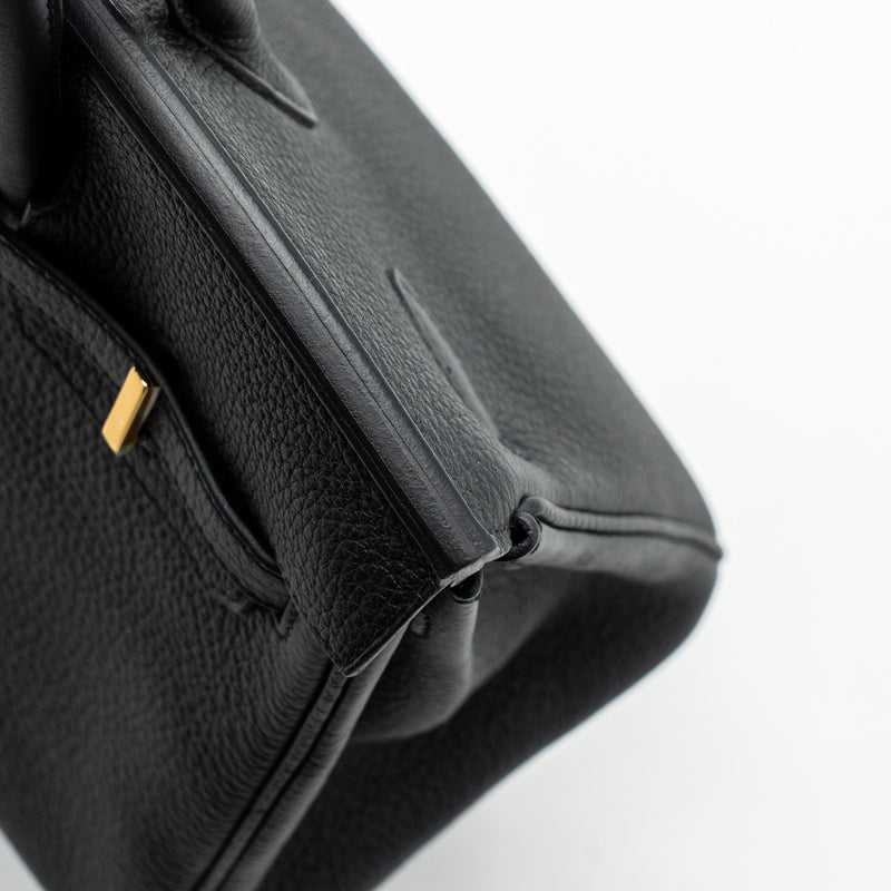 Hermes Birkin 25 Togo Black GHW Stamp Y