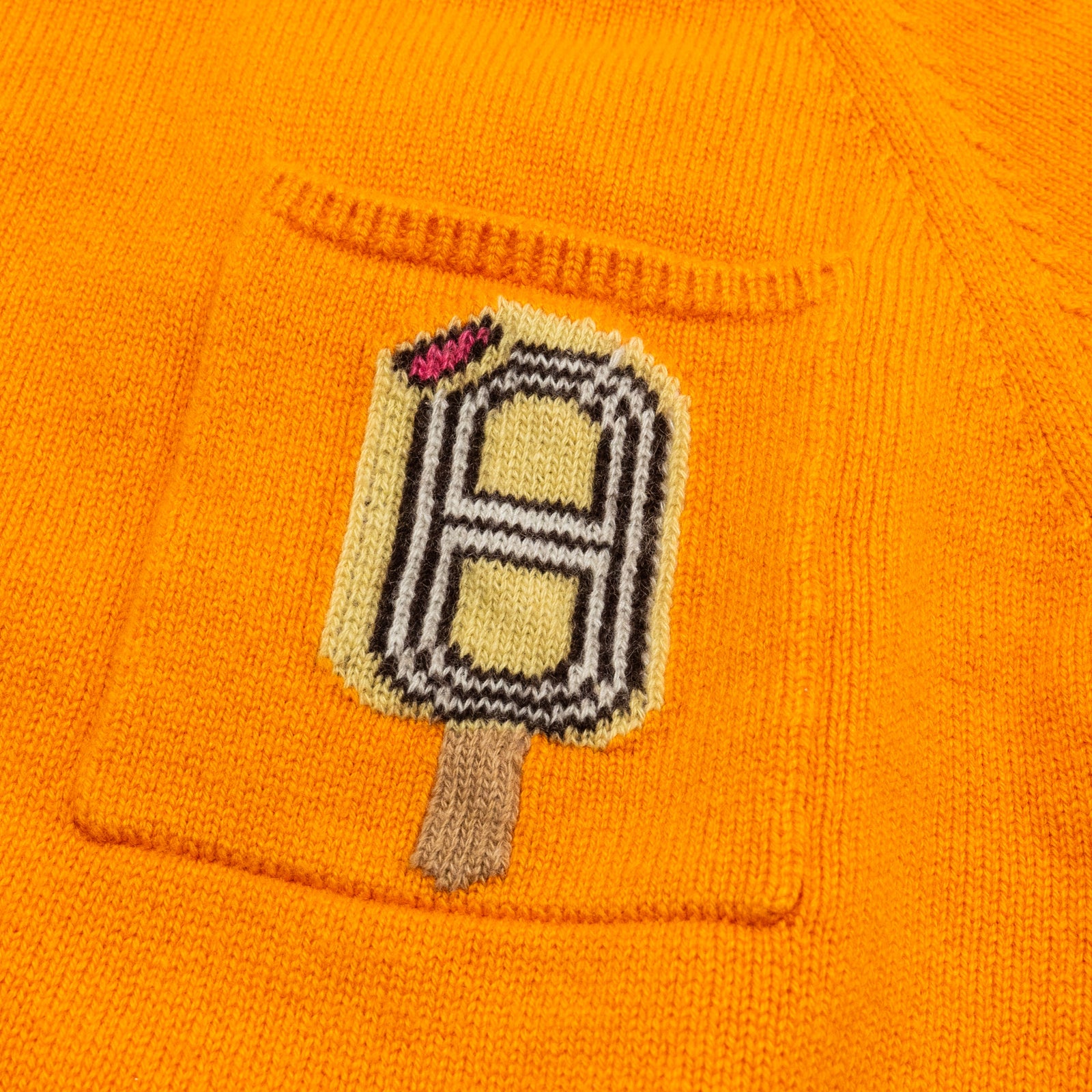 Hermes Size 36 “Funny Ice Cream” Short-Sleeve Sweater