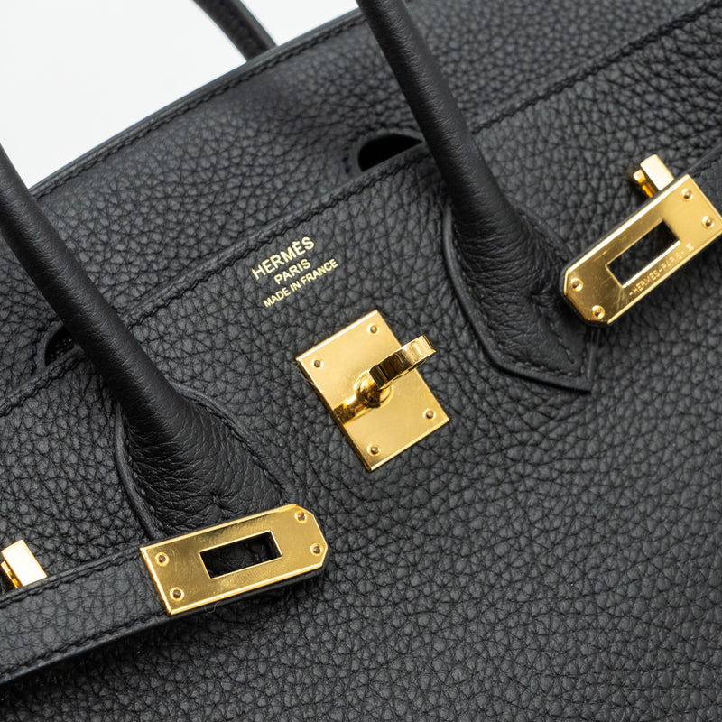Hermes Birkin 25 Togo Black GHW Stamp Y