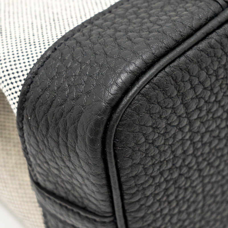 Hermes Garden Party 23 Canvas/Negonda Ecru-Black/Black SHW Stamp W