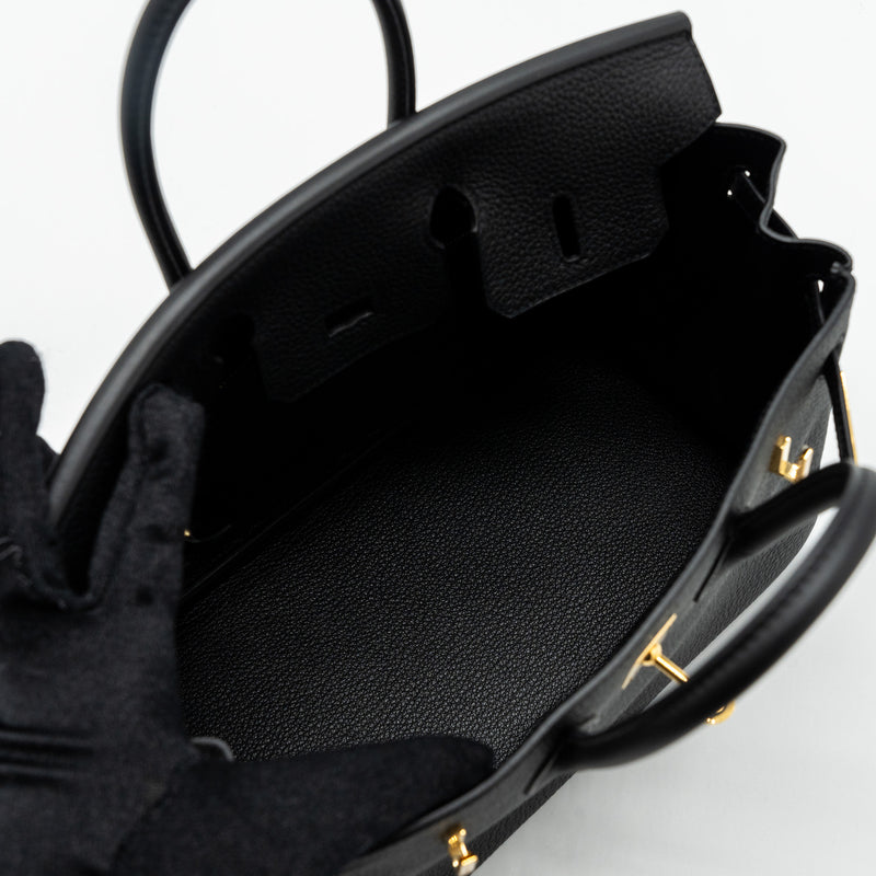 Hermes Birkin 25 Togo Black GHW Stamp Y